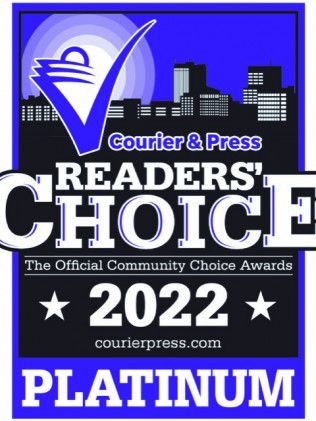 Readers' Choice 2022 award badge with a blue and white design, text 