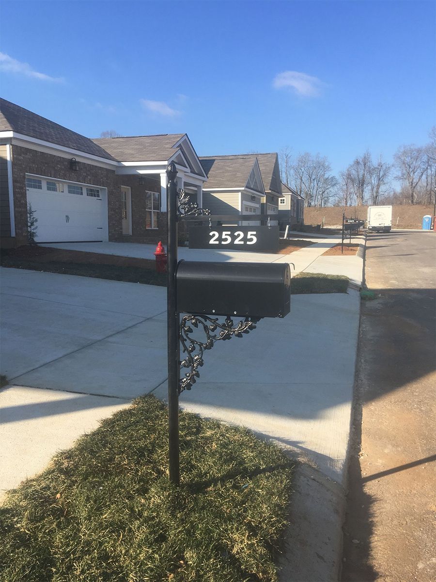 Mailbox in front of house