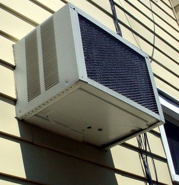 Air conditioner attached outside