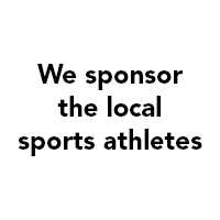 We sponsor the local sports athletes