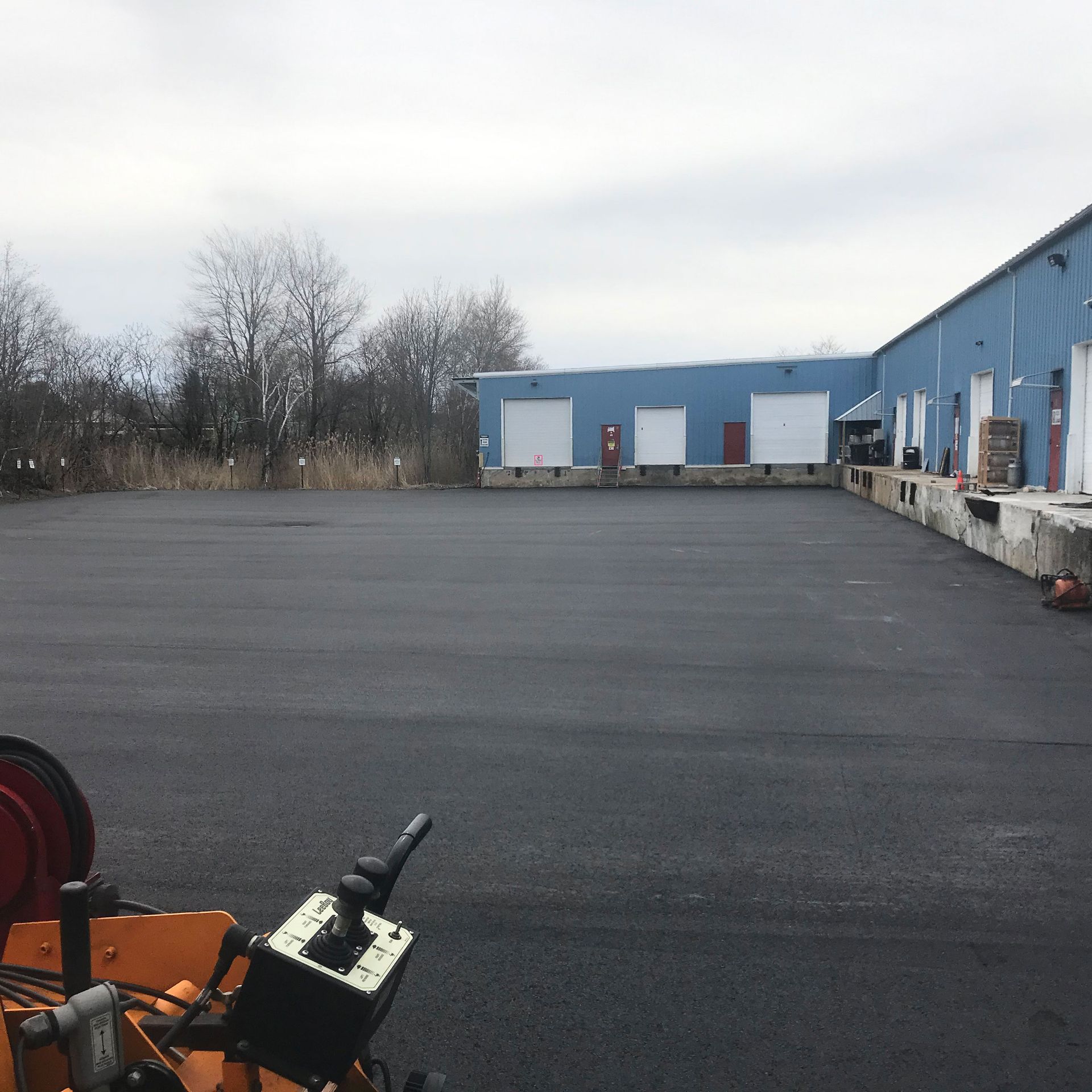 Parking lot paving