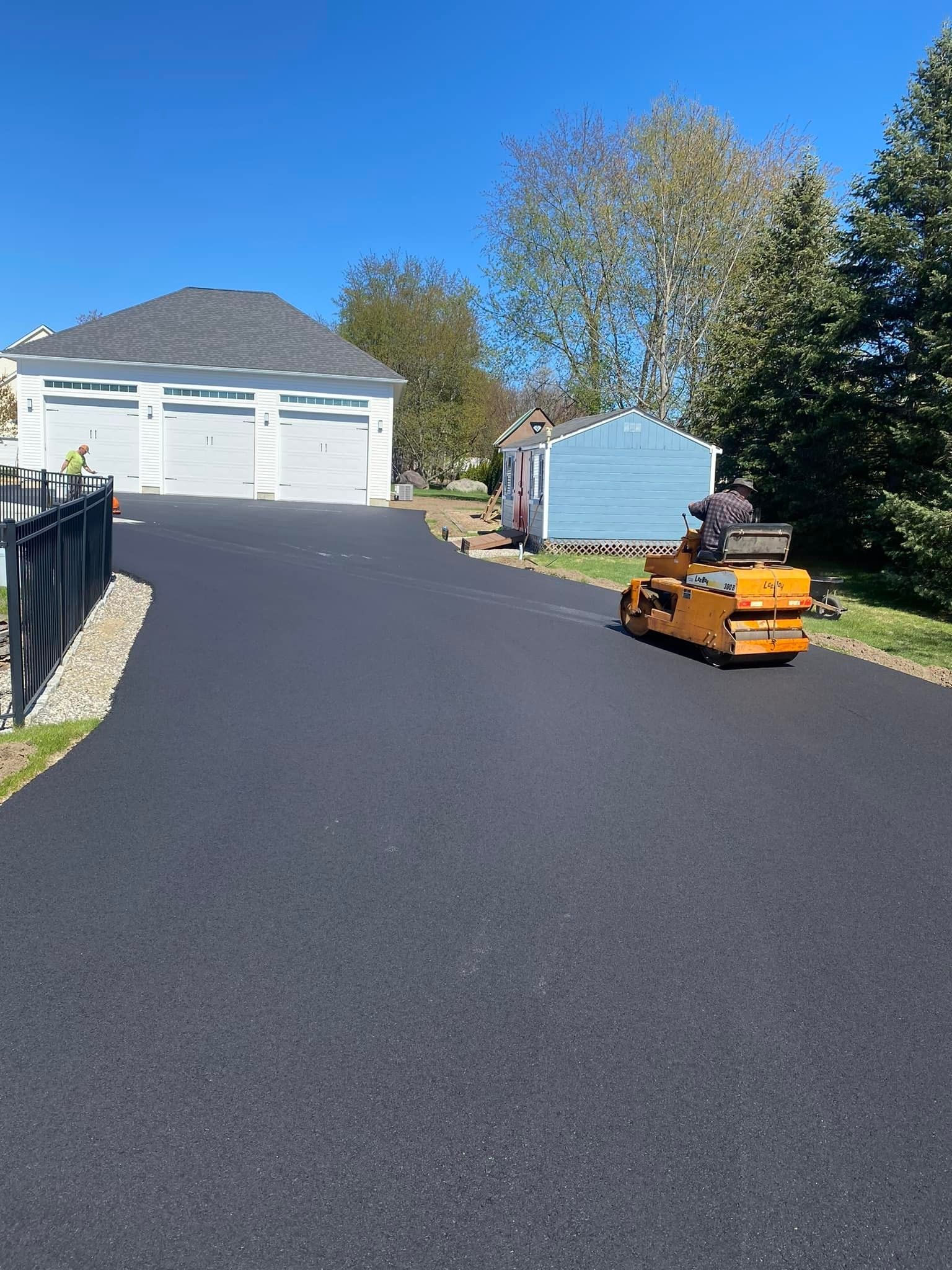 Driveway asphalt paving