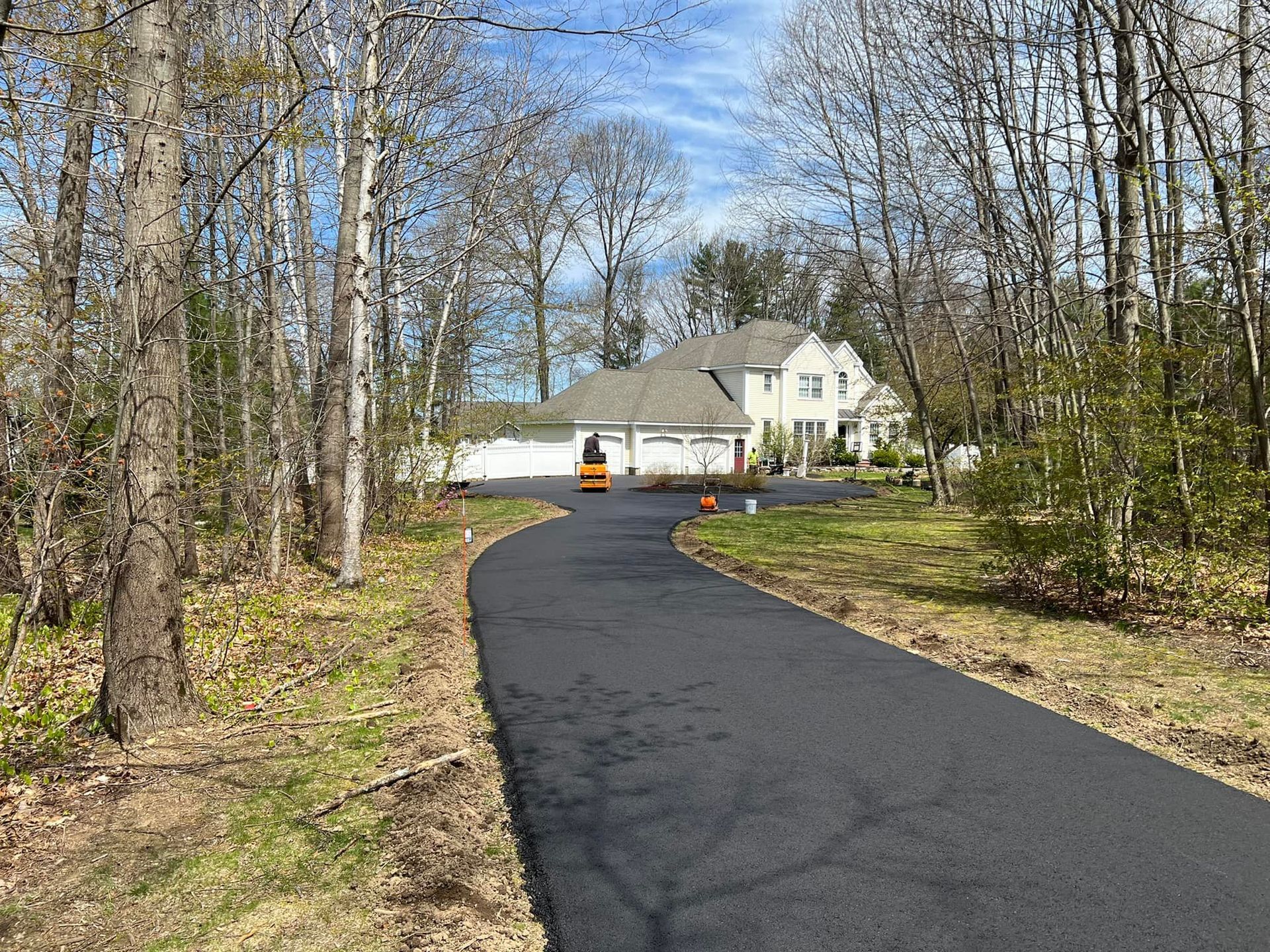 Driveway asphalt paving