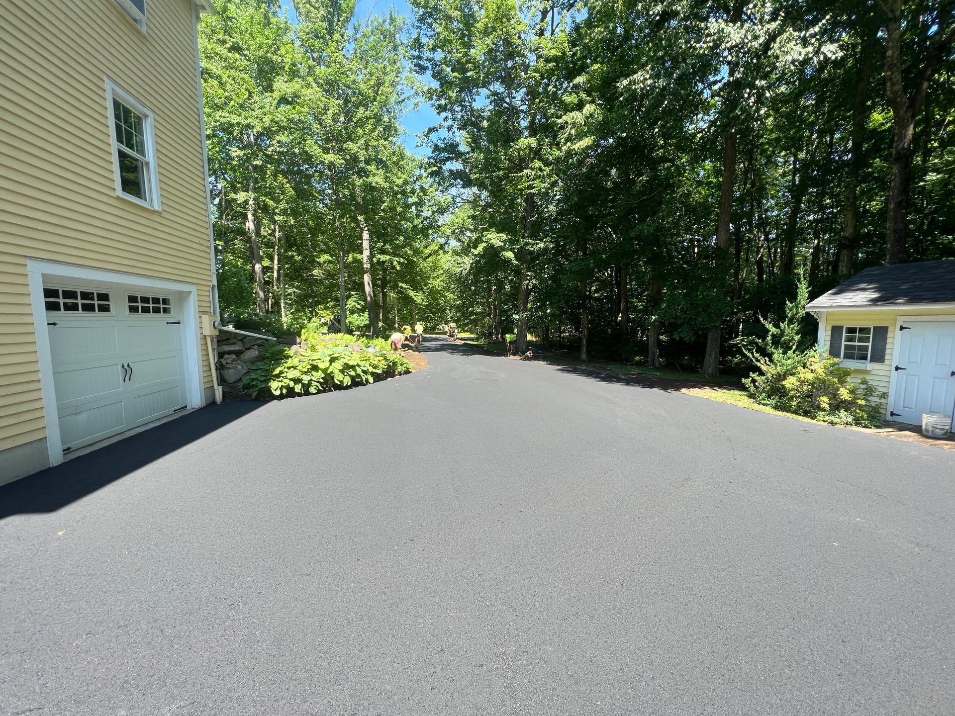 Driveway asphalt paving