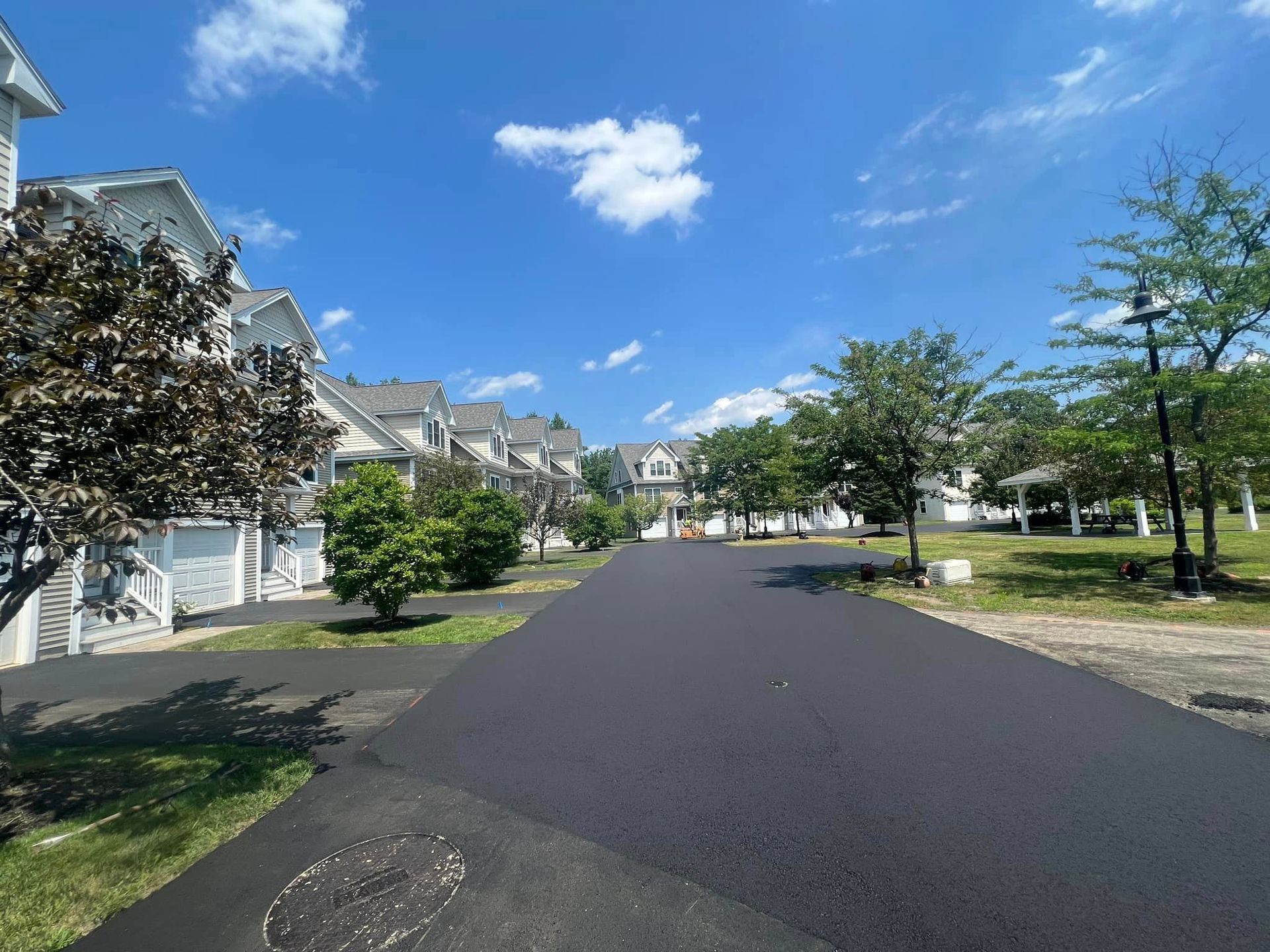 Driveway asphalt paving