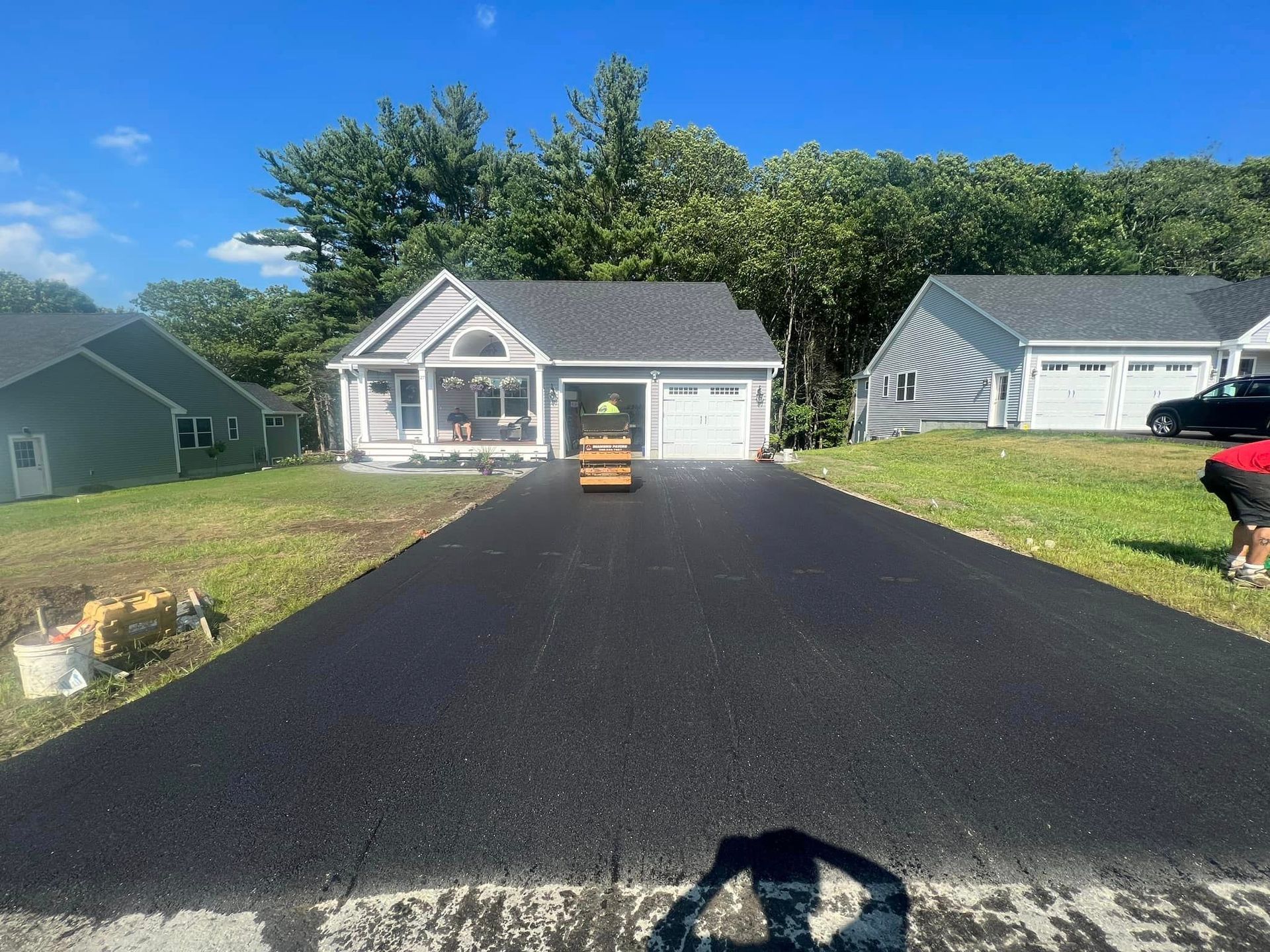 Driveway asphalt paving