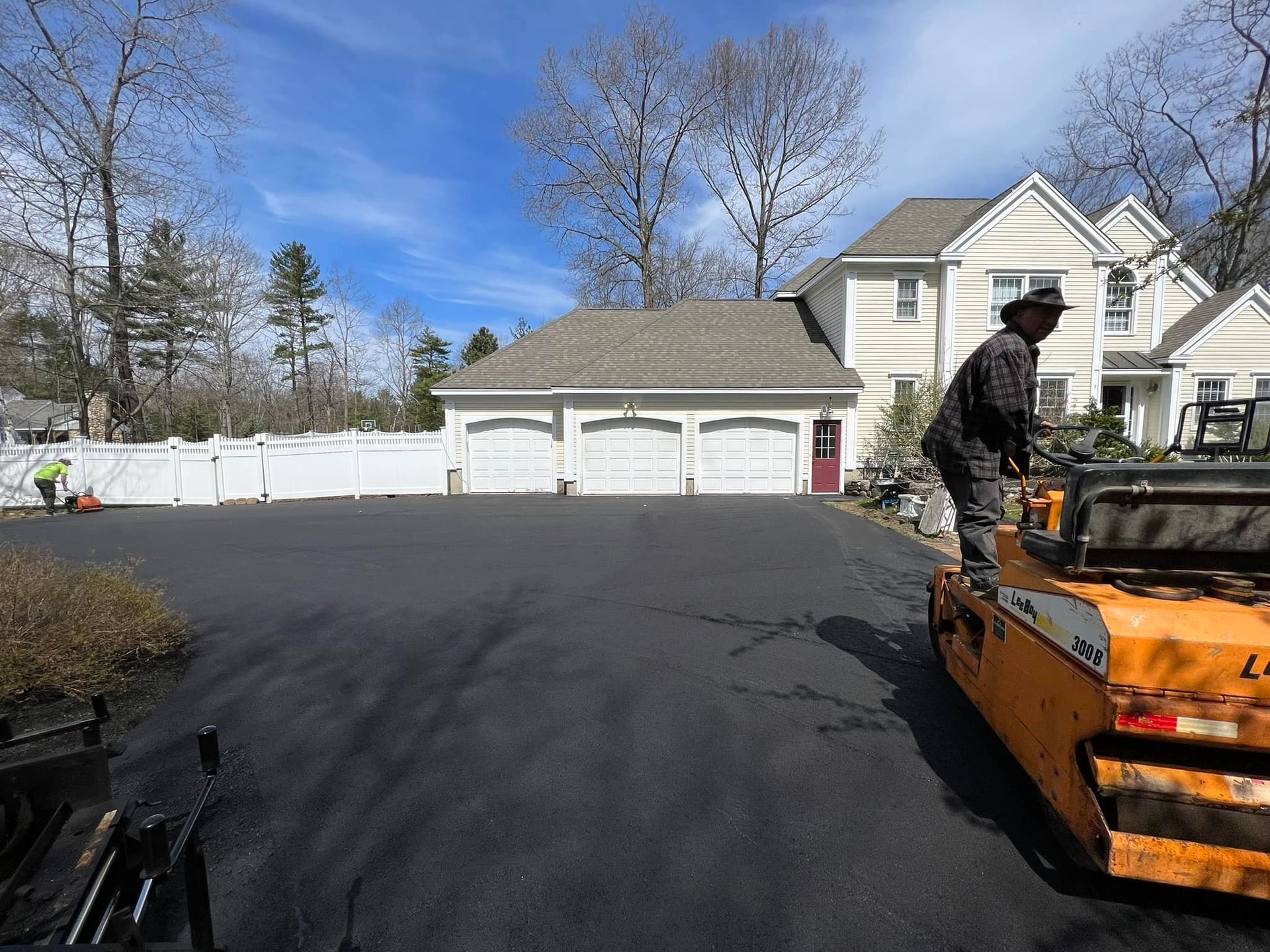 Driveway asphalt paving