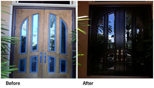 Front Door Transformation Before/After