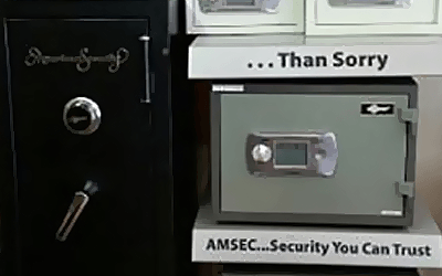 black and gray vault