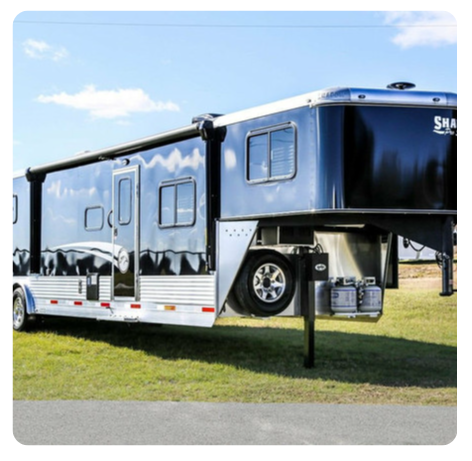 A trailer with the word shad on it