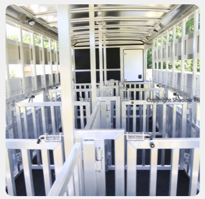 A picture of the inside of a shadow trailer