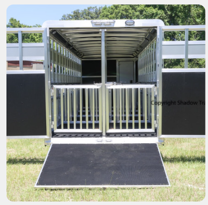 A picture of a trailer with the words copyright shadow trailer on the bottom