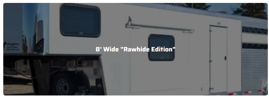A white trailer with the words 
