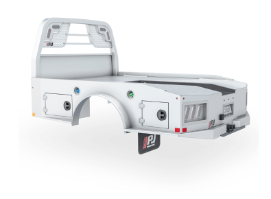 A white truck bed is shown on a white background.