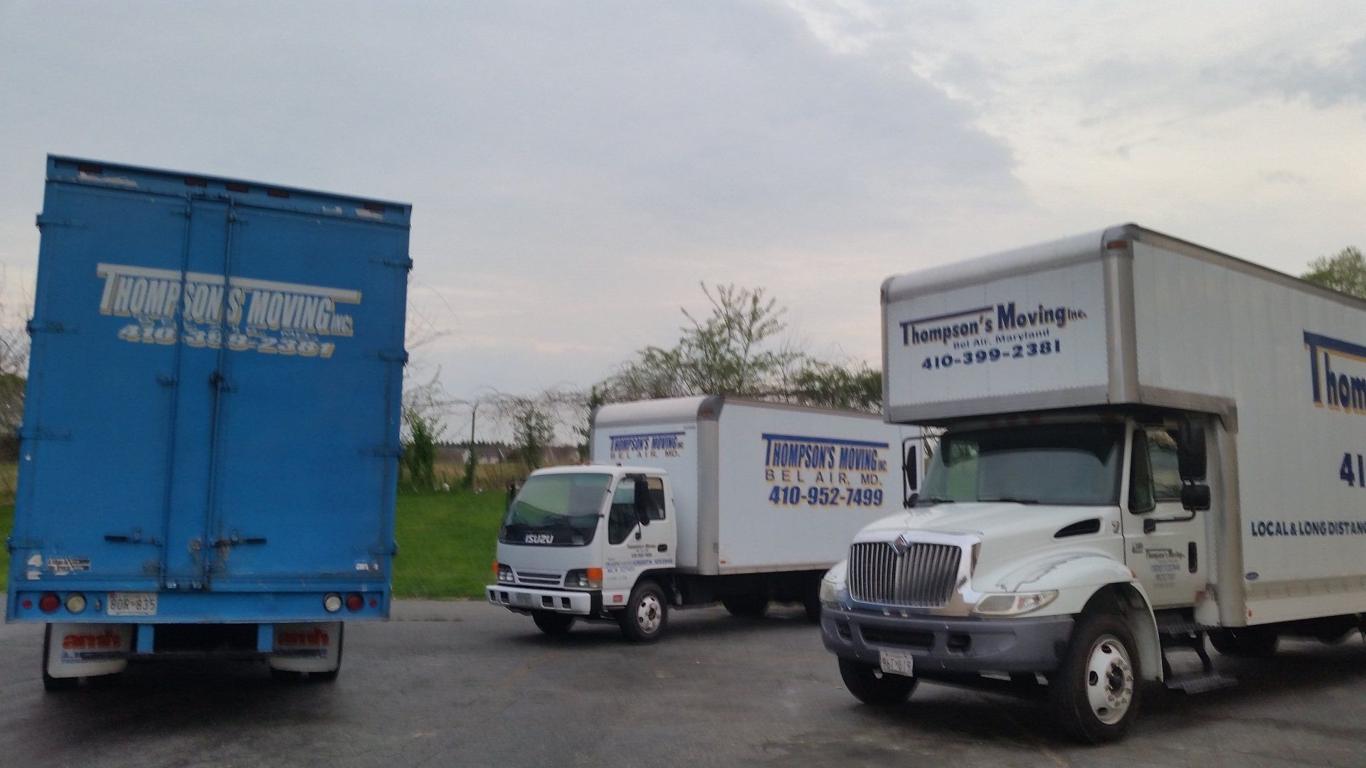 Thompson's Moving Inc. trucks
