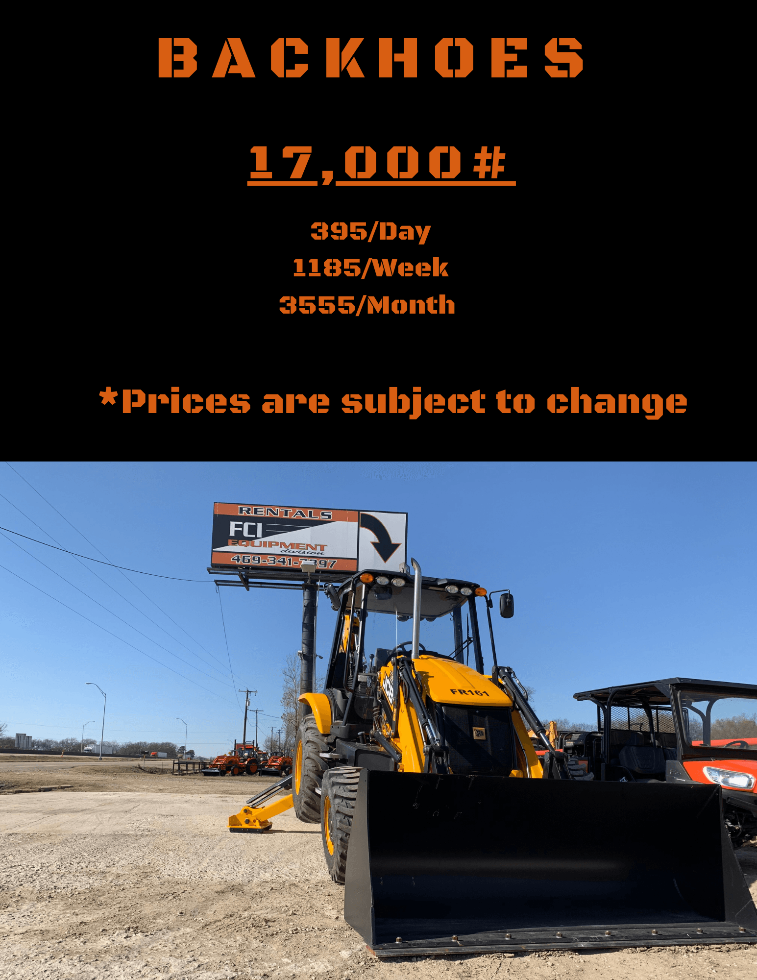 Backhoes Pricing