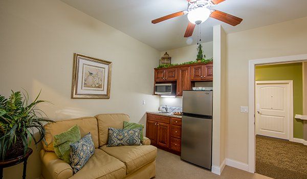 Nice kitchen with sofa