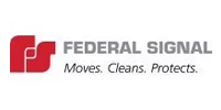 Federal Signal Moves. Clean. Protects Logo