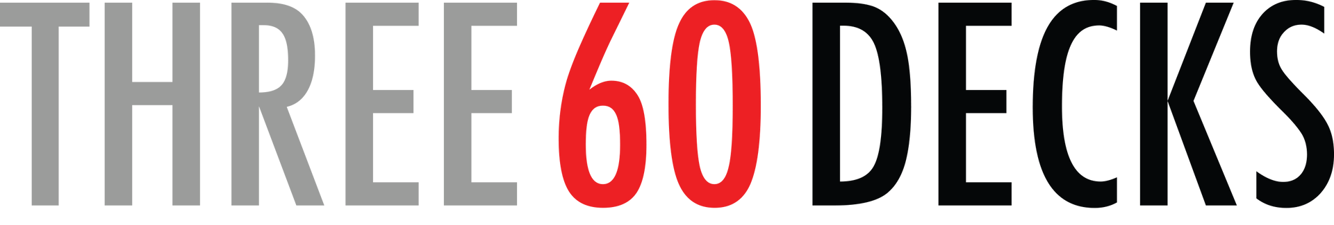 Three 60 Decks logo