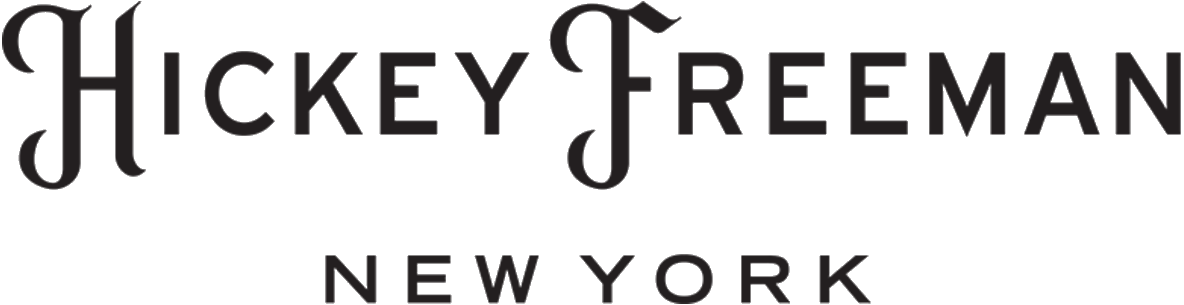 Hickey Freeman logo in black text with