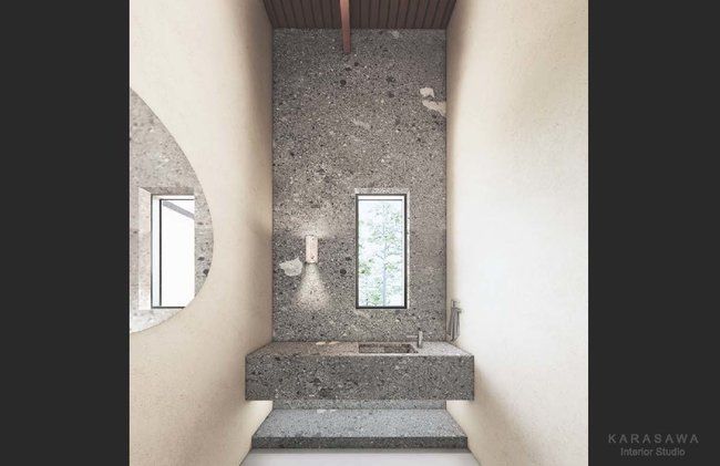 A bathroom with a sink, mirror, and window.