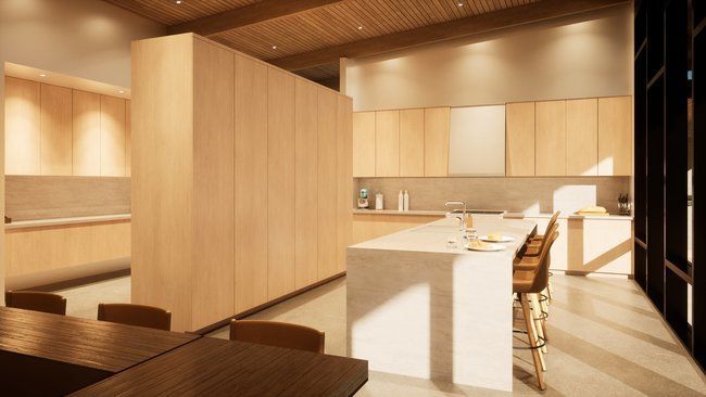 kitchen with a table and chairs.