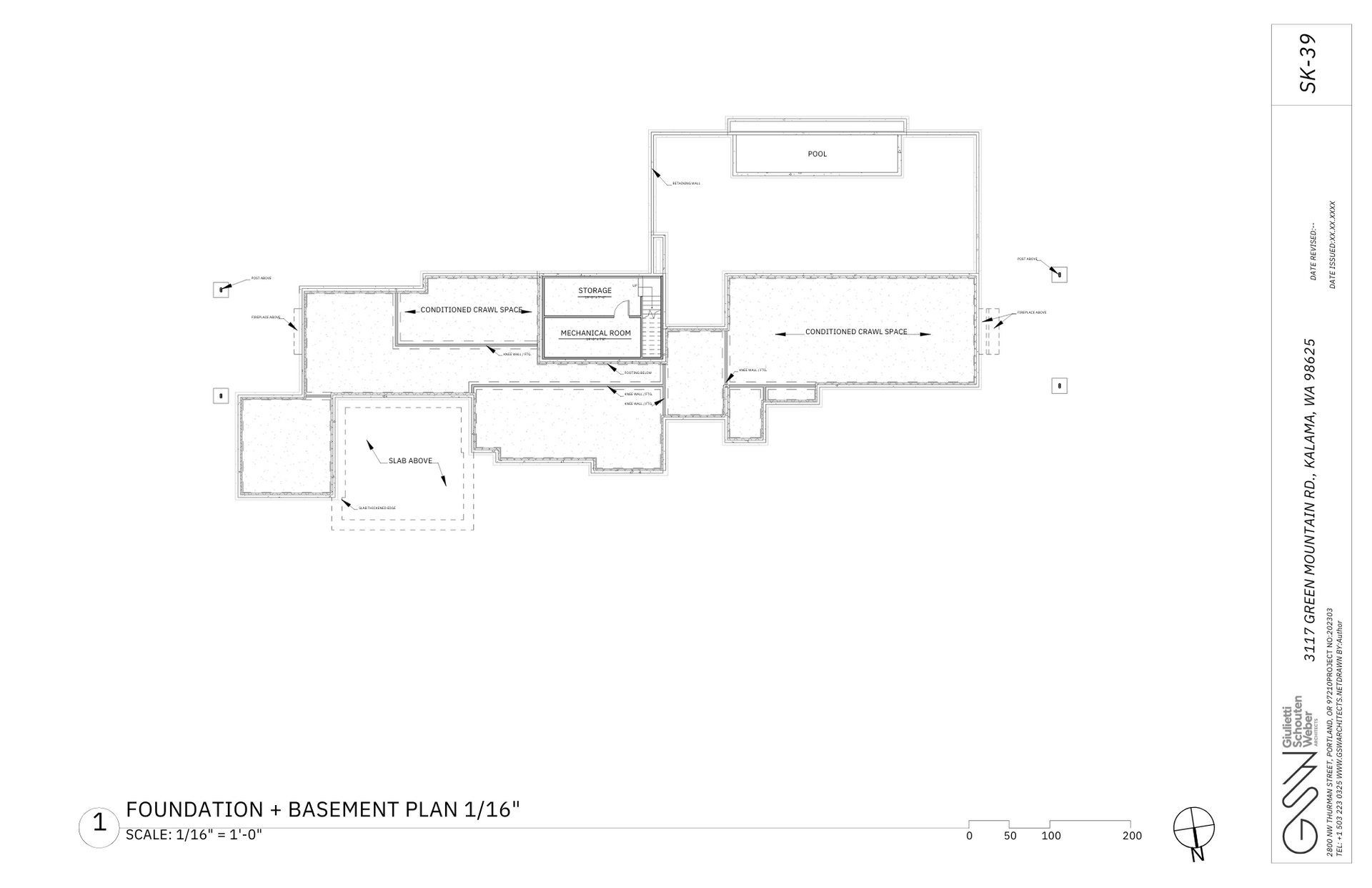 foundation basement plan