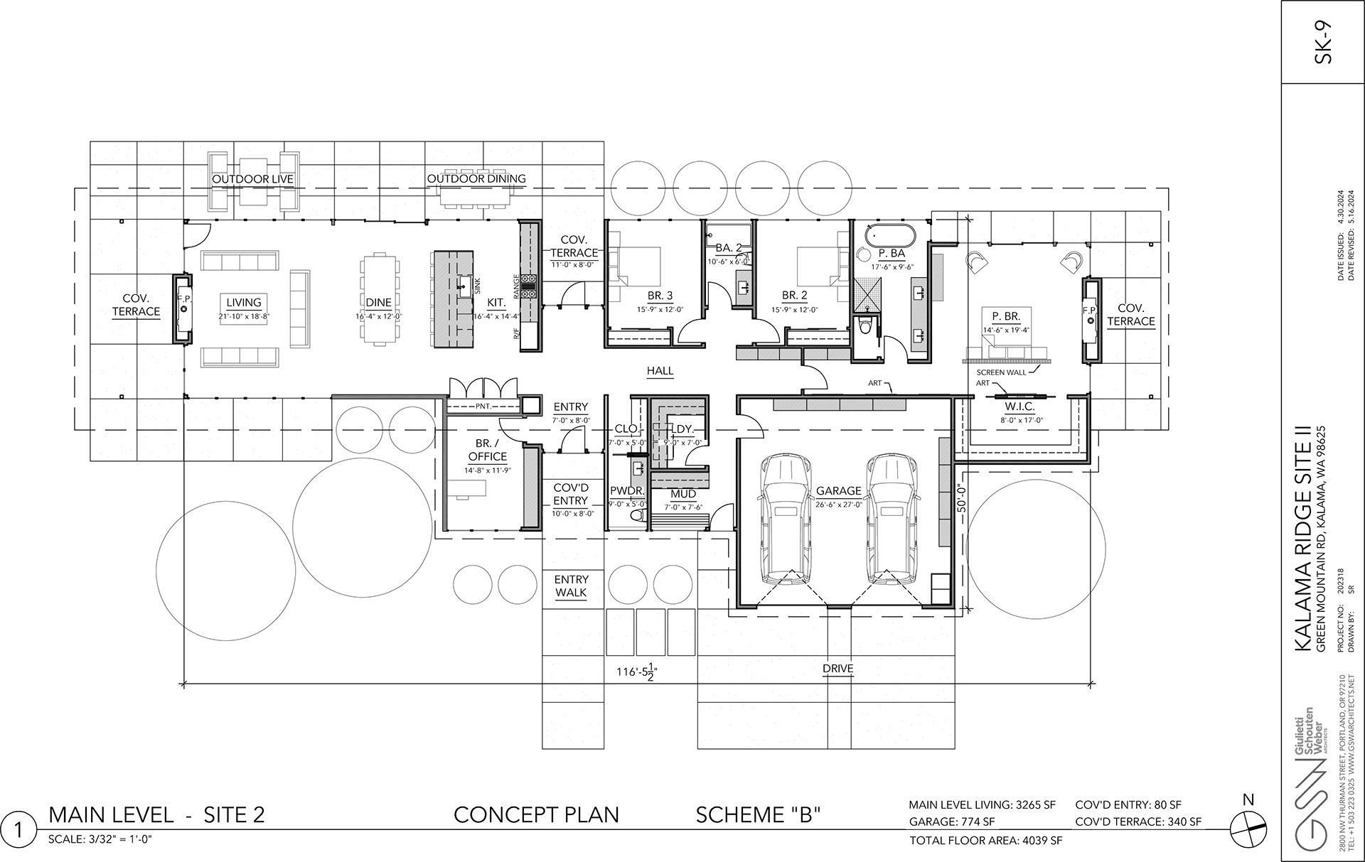 main level site 2 floorplan