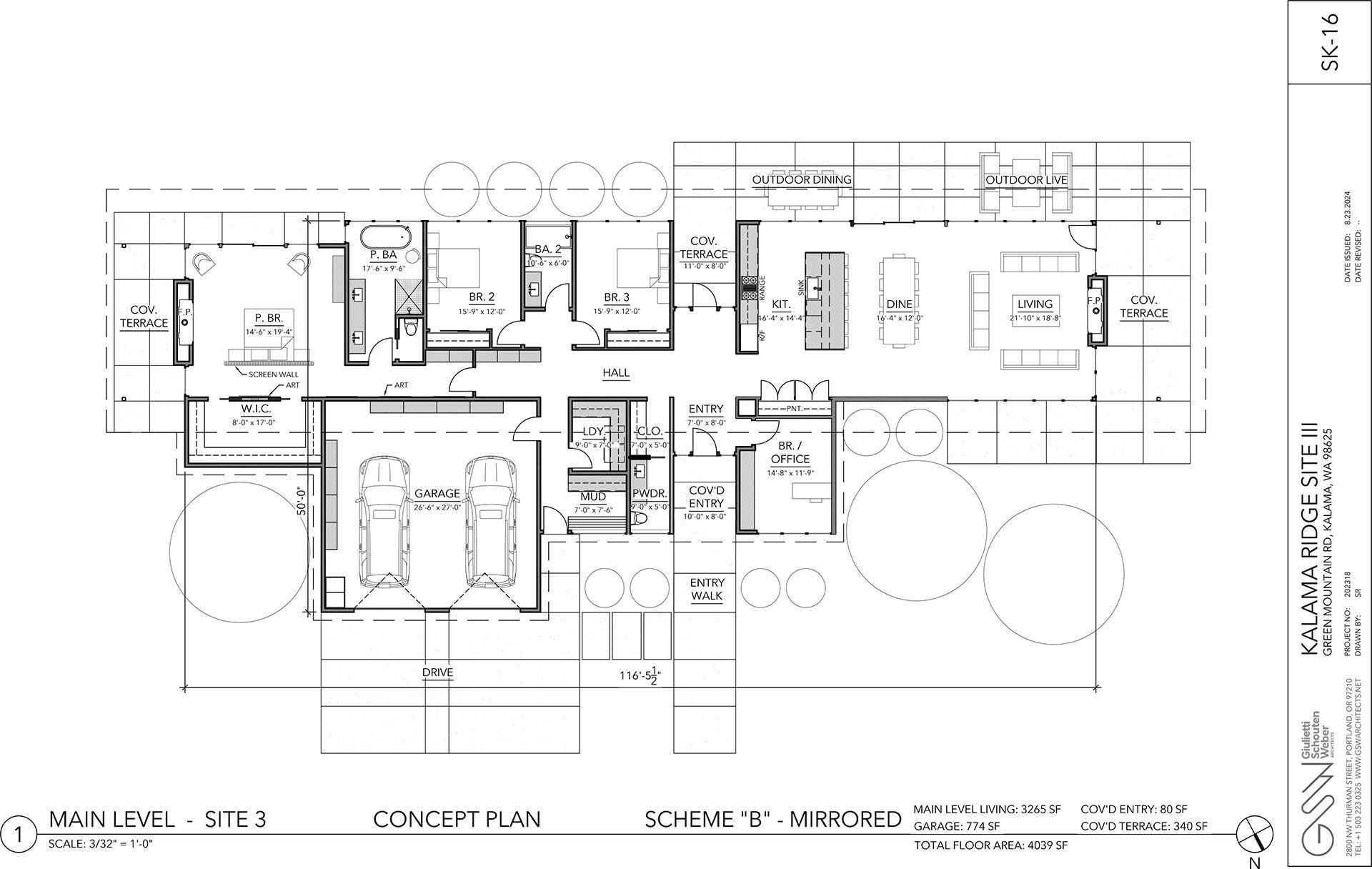 main level site 3 concept plan