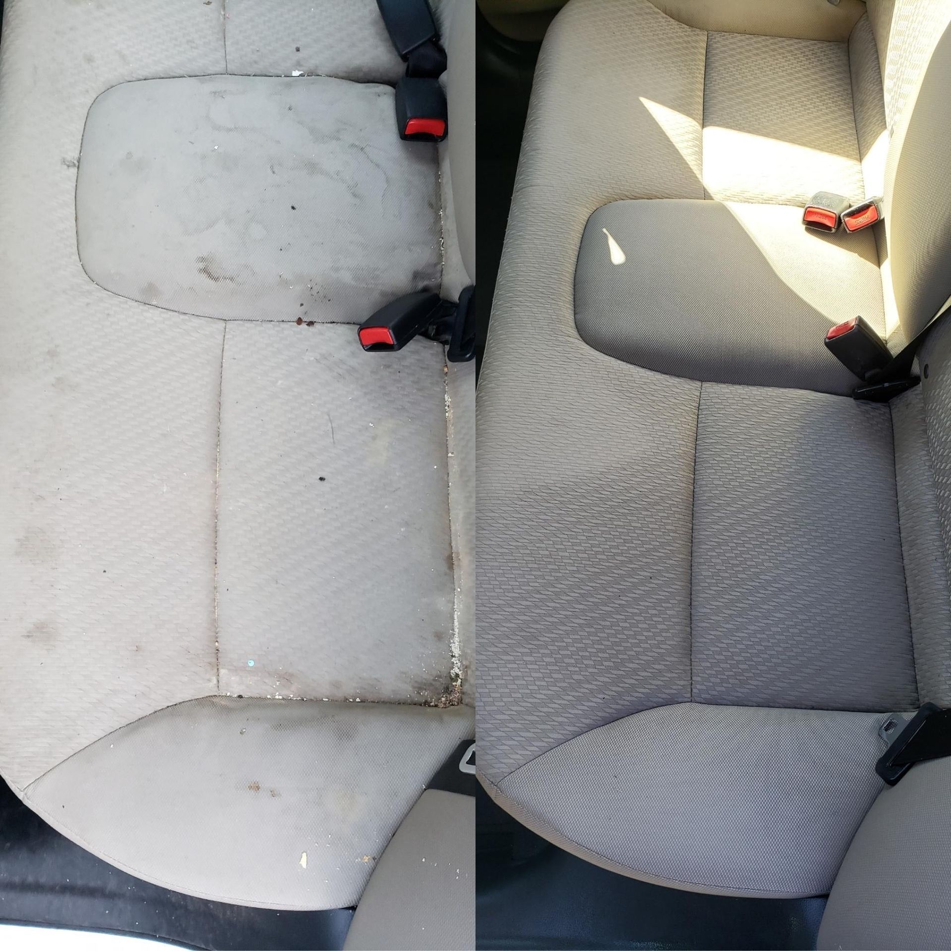 before and after car seat