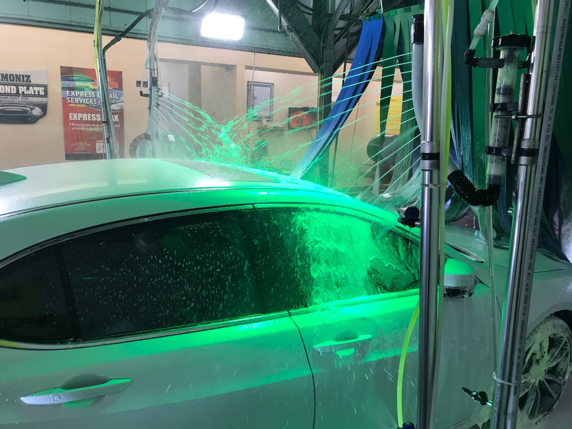 white car wash