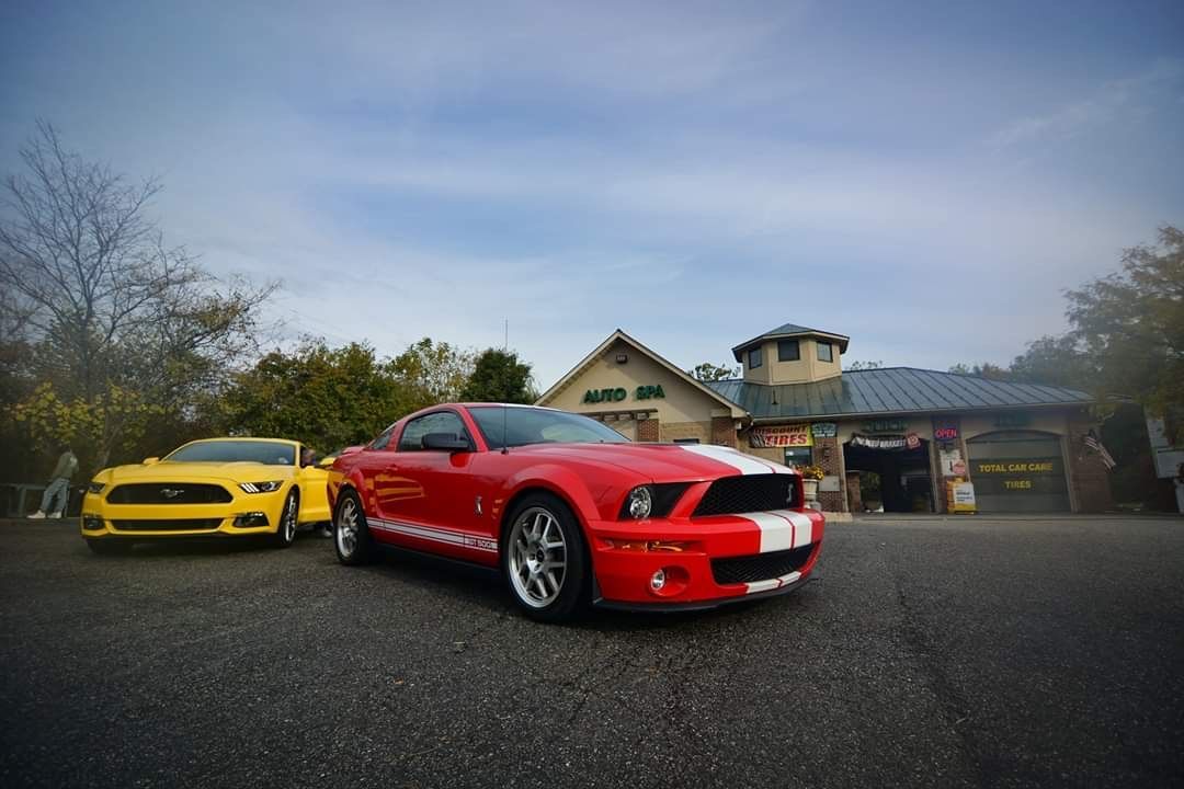 cars in front of business