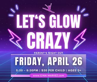 parents night out dance party glow party ages 3+