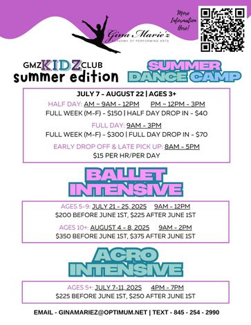 summer camps and intensives