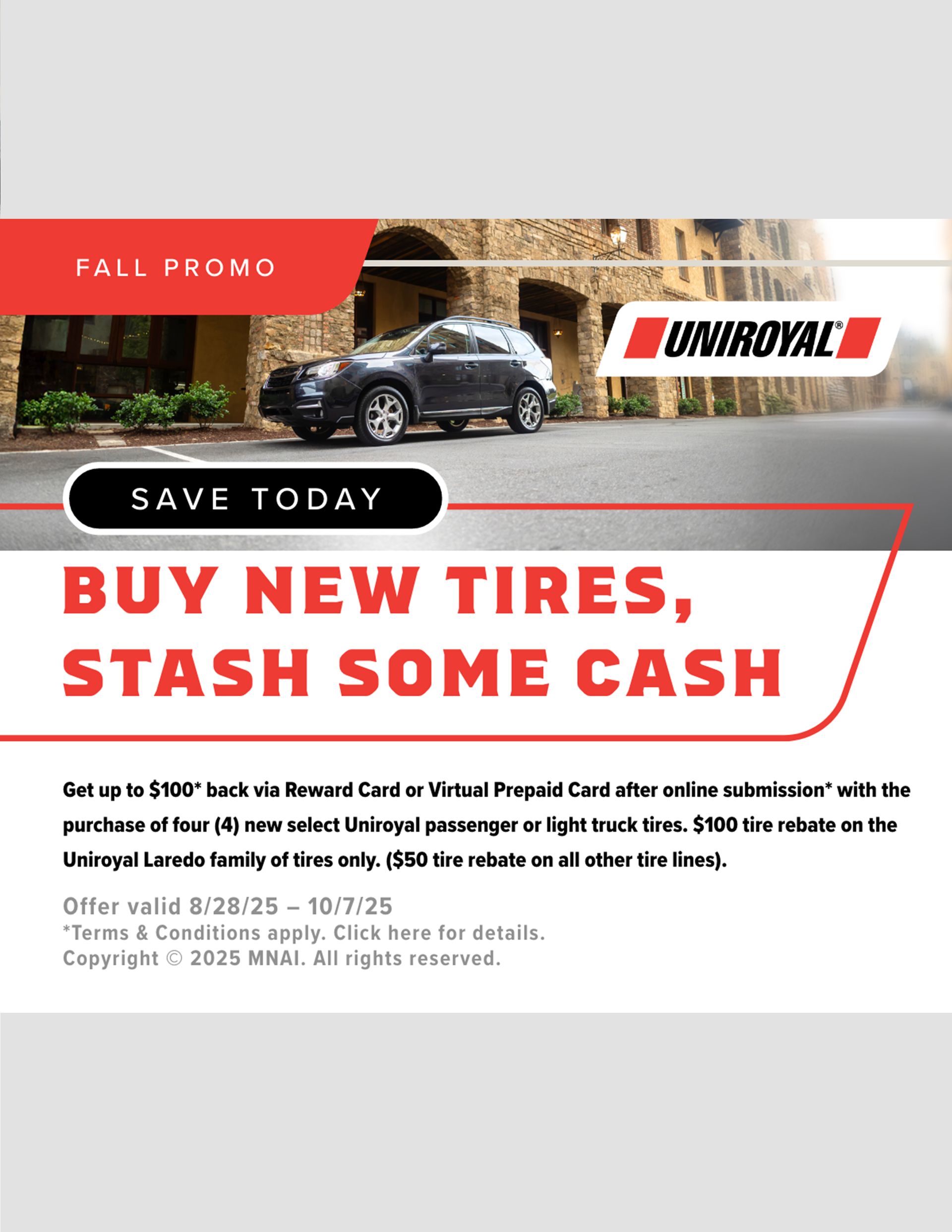 Uniroyal Fall Promotion