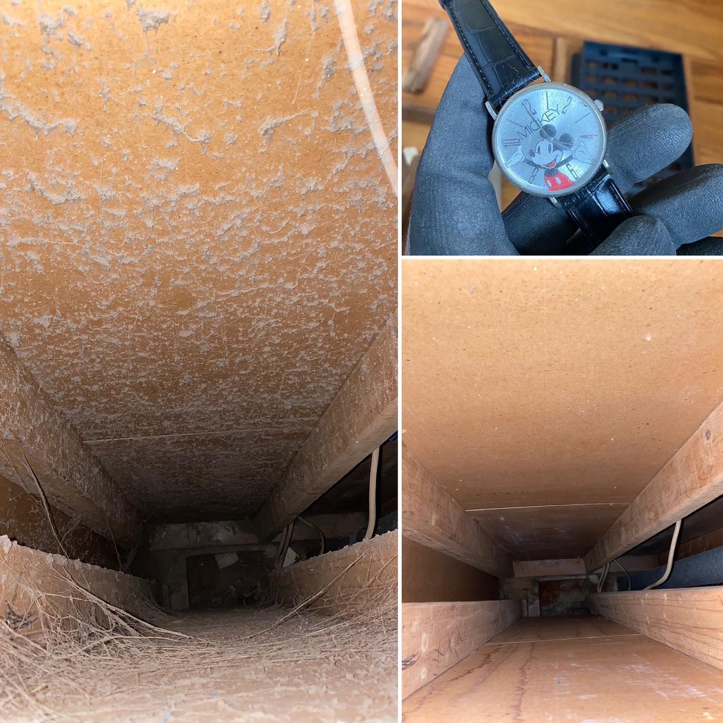 collage of pictures of duct cleaning