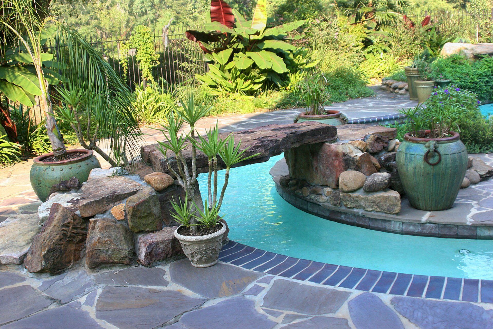 Customized swimming pool feature