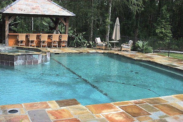 Traditional swimming pool