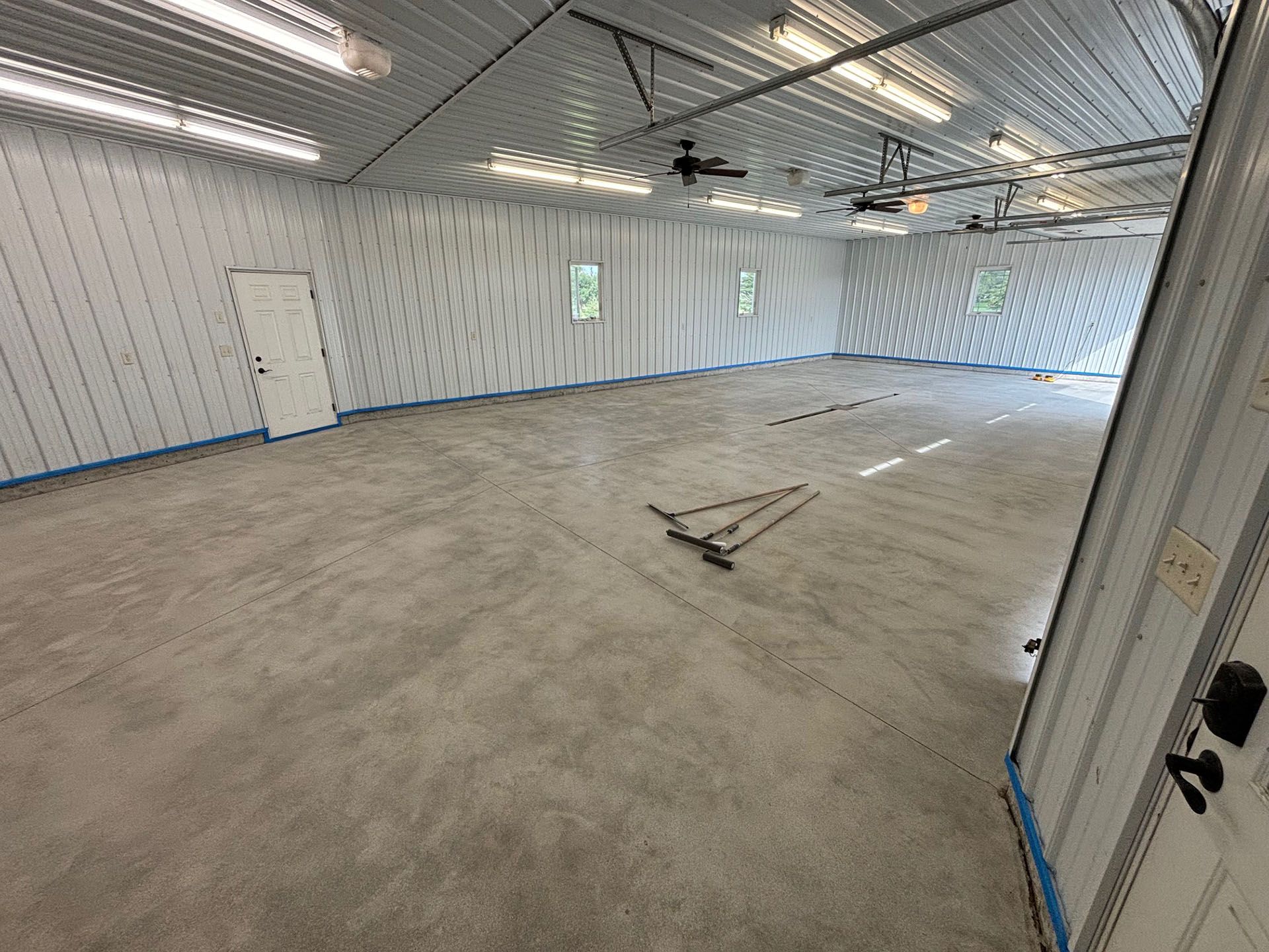 Professional epoxy flooring - before