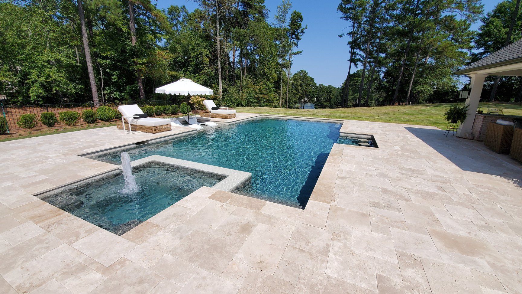 Inground swimming pool installation