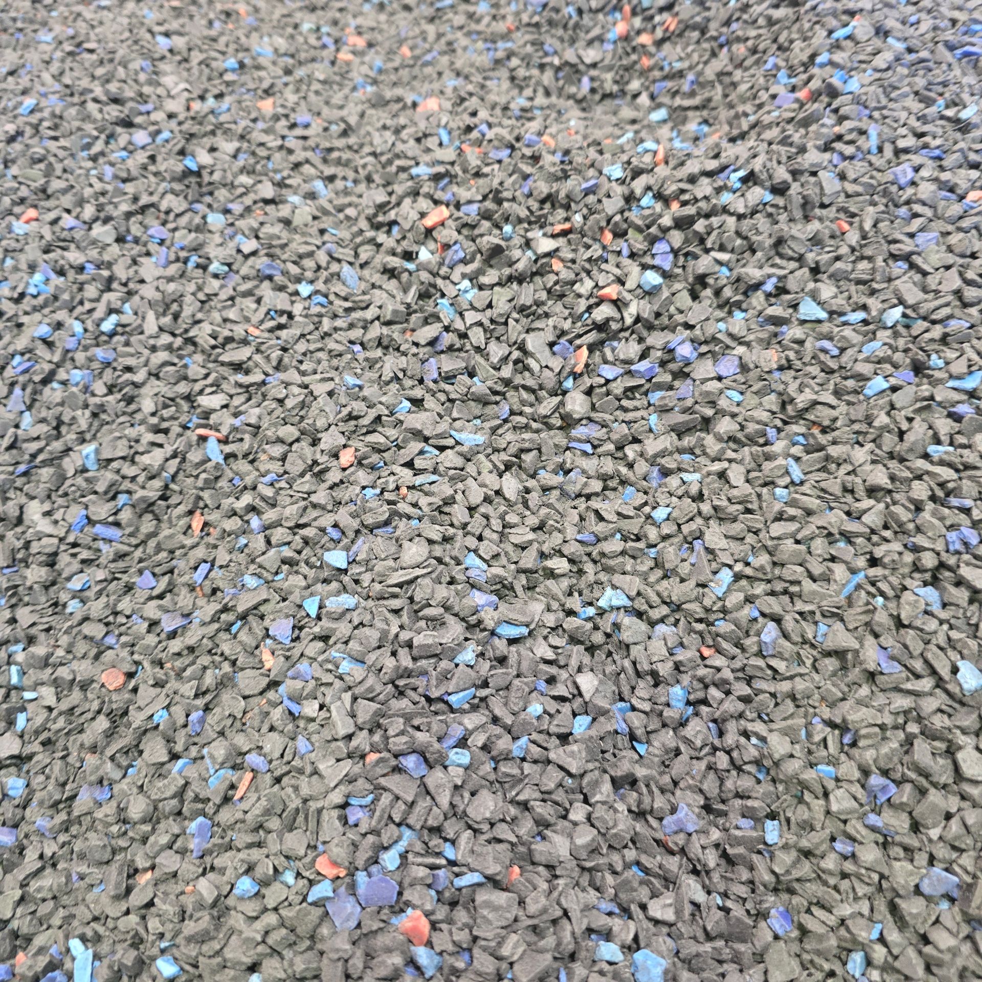 A pile of recycled materials