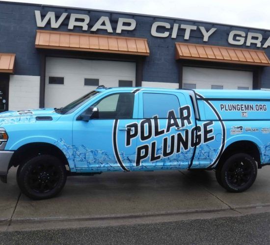 Light blue truck with 