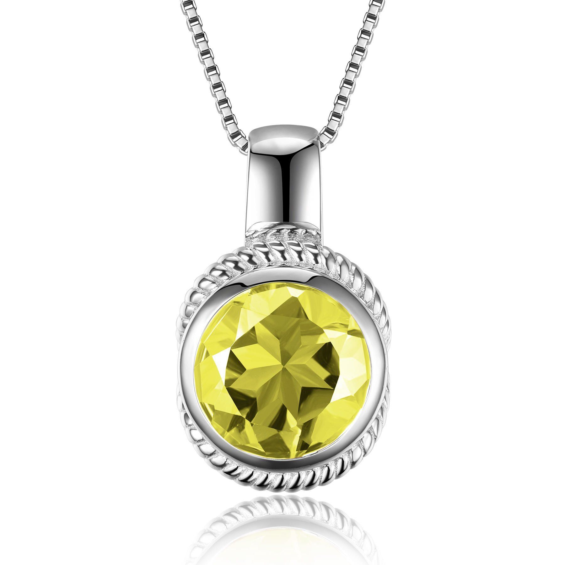 yellow diamond necklace