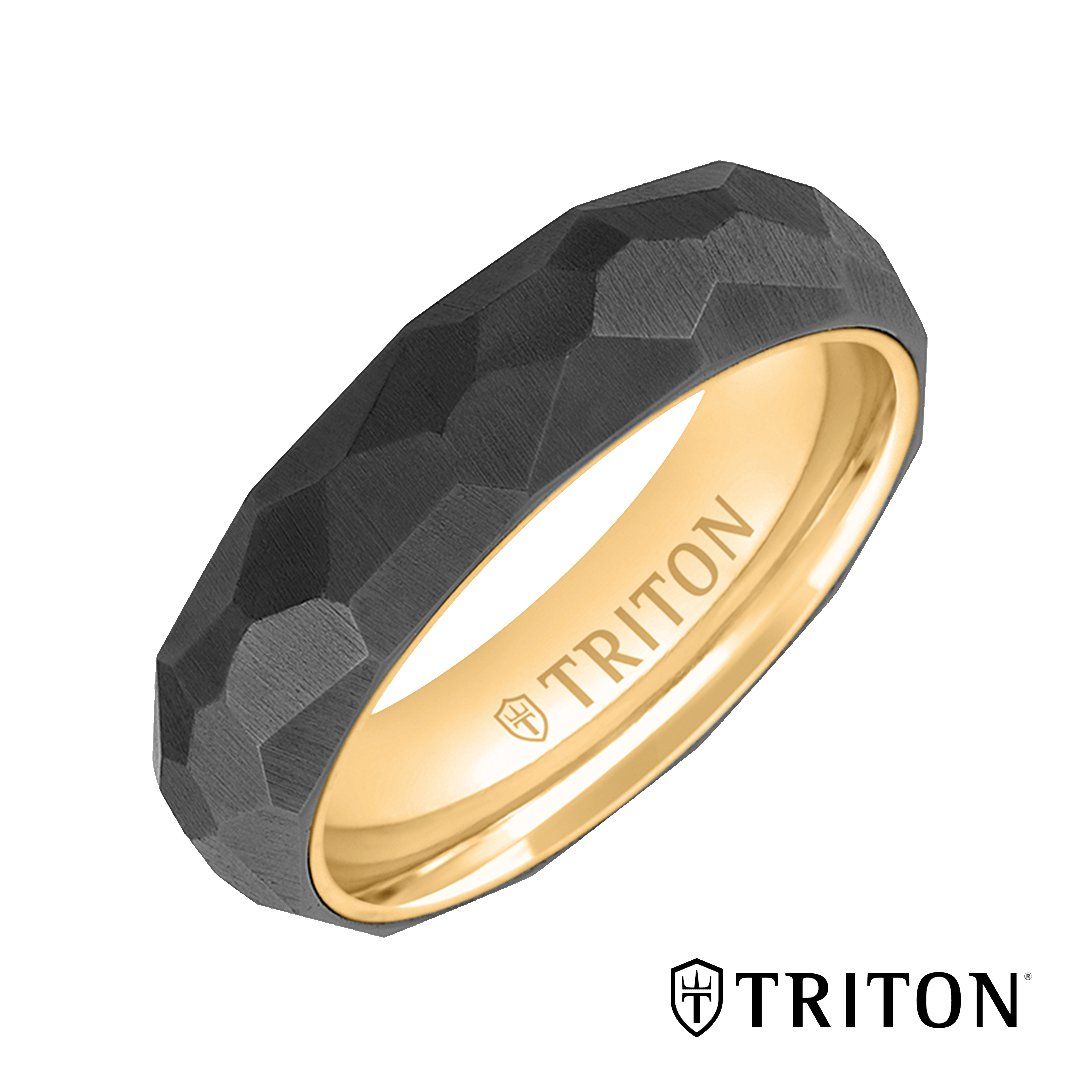 black gold triton ring