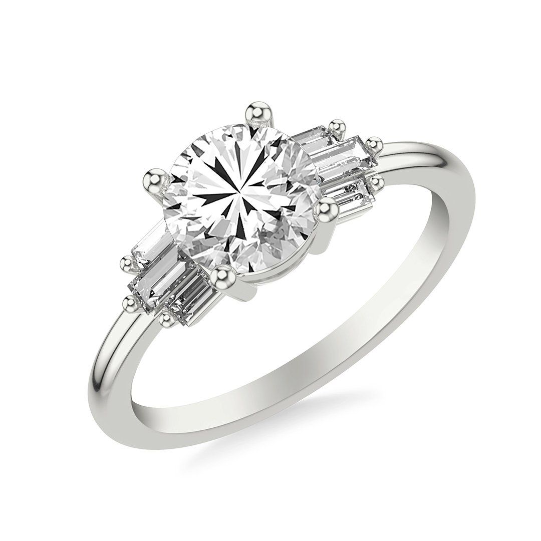 white gold ring with diamond
