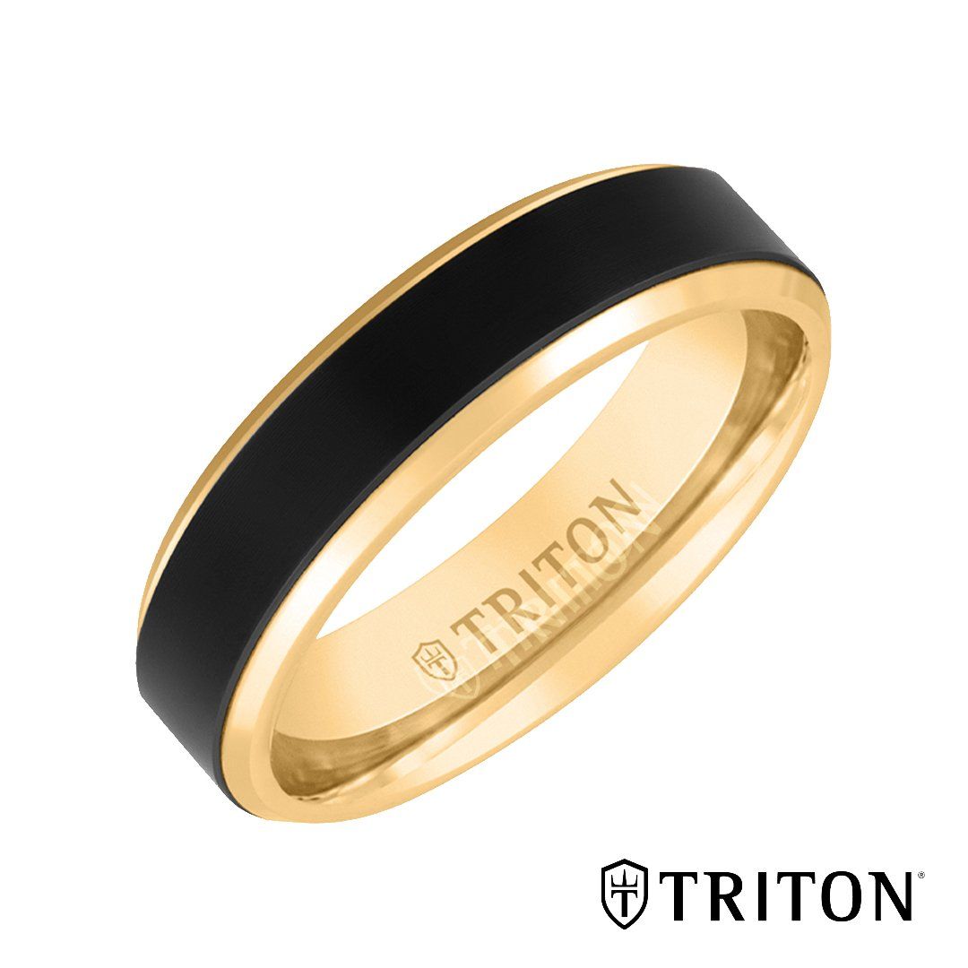triton black gold ring