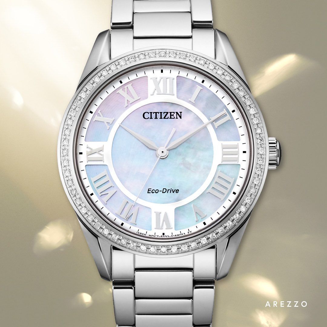 Citizen watch silver with stone