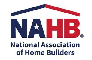 NAHB logo: blue and red house silhouette above the letters