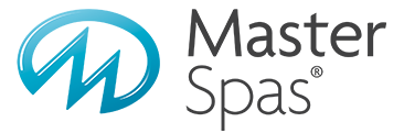 Logo for Master Spas: a blue 