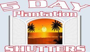 5 Day Plantation Shutters - Logo